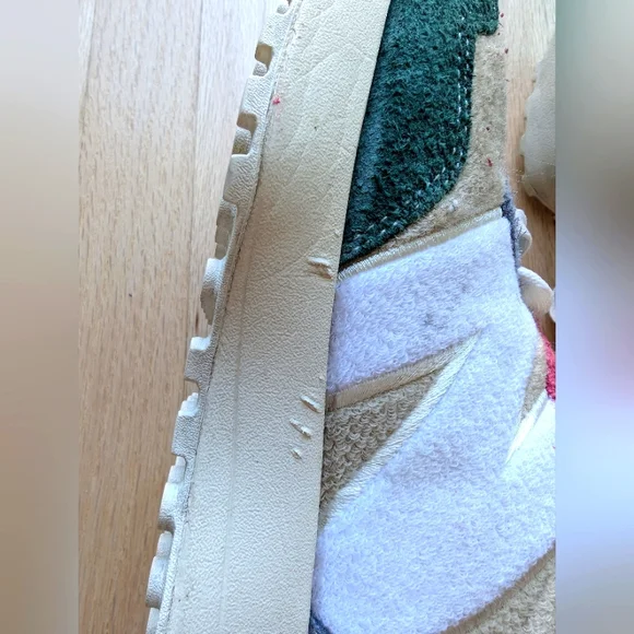 New Balance 327 Men's Night Watch Green and Pink Suede Sneakers (Size 8.5) - Picture 14 of 14